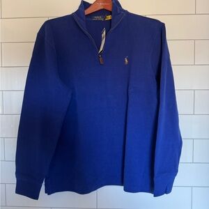 Polo Ralph Lauren Blue Zip Sweater NWT